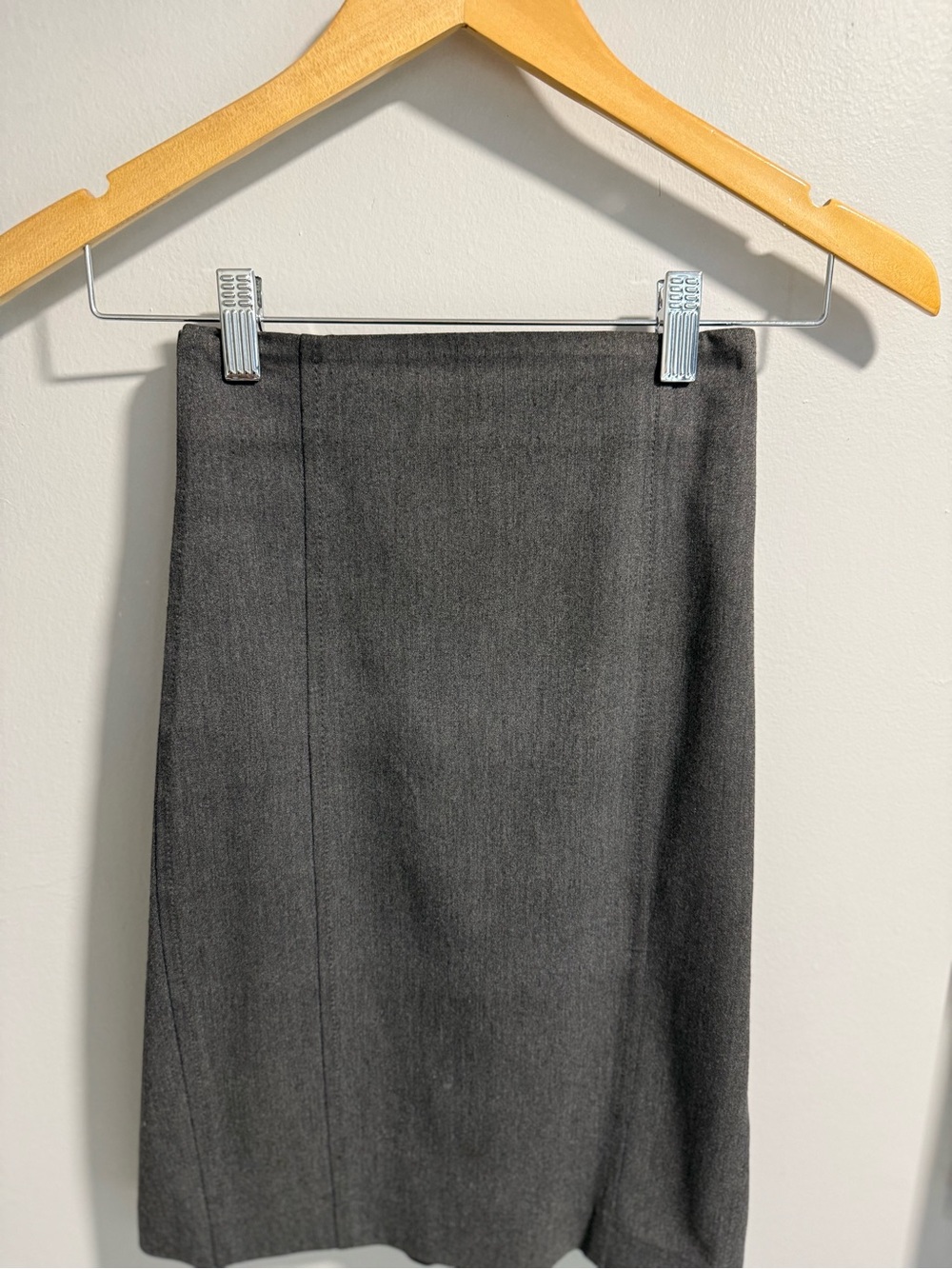 Express Dark Gray Pencil Skirt